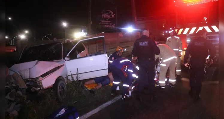 Homem morre em acidente de trânsito na Avenida Senador Flávio Carvalho Guimarães, em Ponta Grossa |