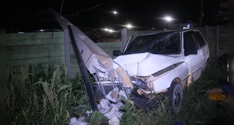 Homem morre em acidente de trânsito na Avenida Senador Flávio Carvalho Guimarães, em Ponta Grossa |