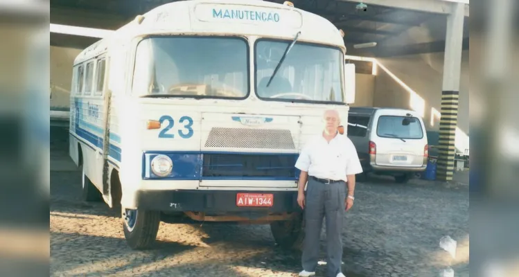 Moacir Orlando Leichsenring, que morreu nesta quinta-feira aos 88 anos, trabalhou por 72 no Grupo Gulin, proprietário da Viação Campos Gerais |