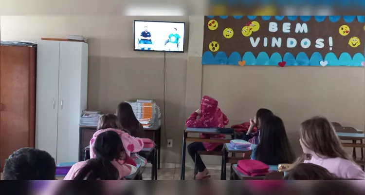 Trabalho teve ampla atuação dos educandos em sala de aula.