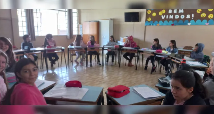 Trabalho teve ampla atuação dos educandos em sala de aula.