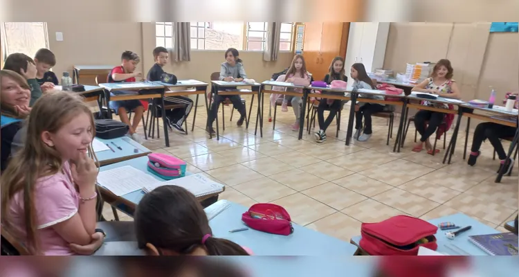 Trabalho teve ampla atuação dos educandos em sala de aula.