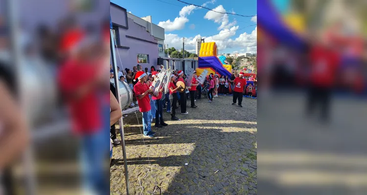 Moradores de PG realizam 'Natal Solidário' no bairro Olarias