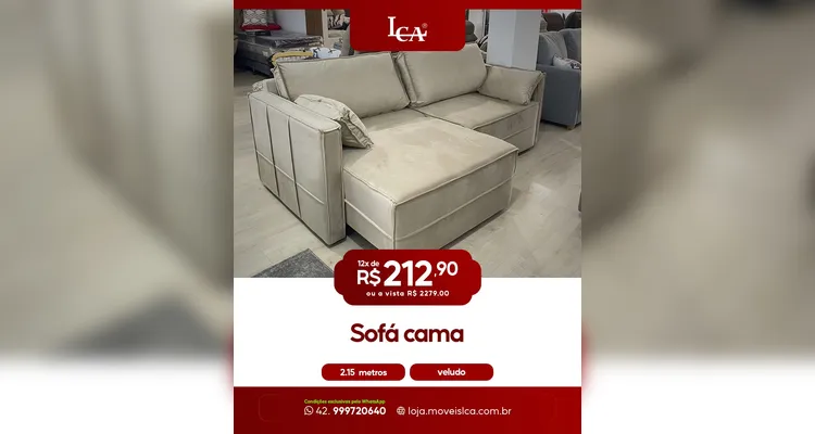 A LCA está com promoções em ampla linha de móveis e produtos