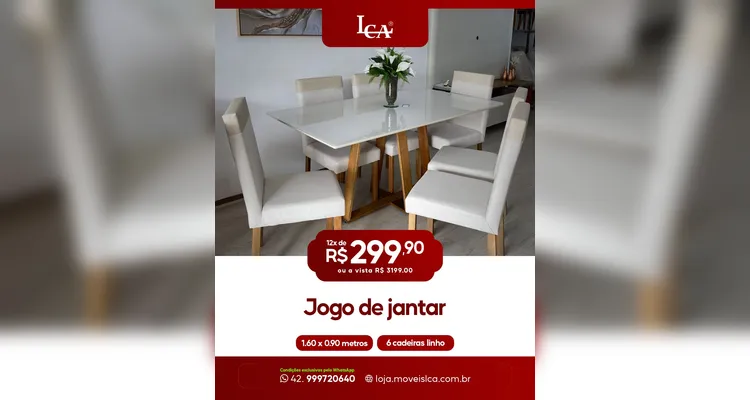 A LCA está com promoções em ampla linha de móveis e produtos