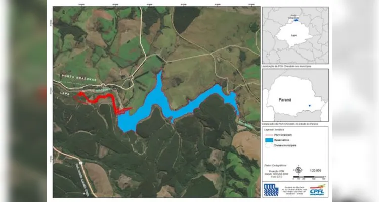 O espaço será construído às margens do Rio Iguaçu, que fica entre Porto Amazonas e a cidade de Lapa.