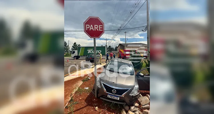 Acidente no Distrito Industrial deixa mulher em estado grave