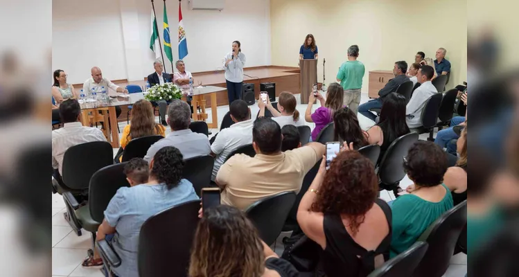 Em seu discurso, a prefeita Rita destacou a importância do trabalho colaborativo.