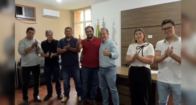 O encontro teve a presença do prefeito e vereadores de Reserva.