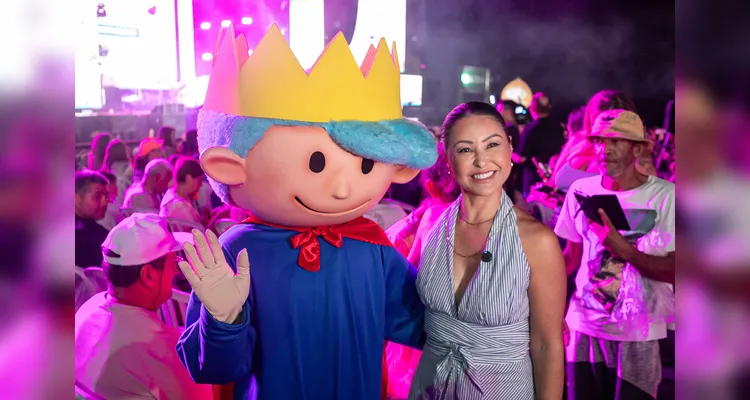 O mascote do Hospital Pequeno Príncipe (HPP), subiu ao palco do Verão Maior Paraná