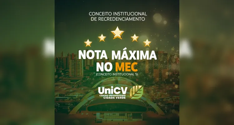 Promoção especial da UniCV oferta cursos de graduação e pós a partir de R$ 89 por mês em PG