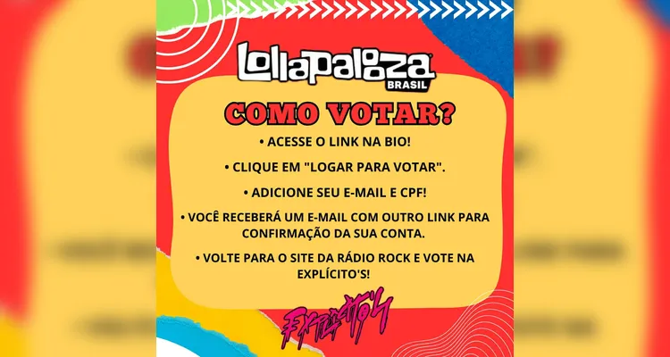 Banda de PG pede seu voto para apresentação no Lollapalloza