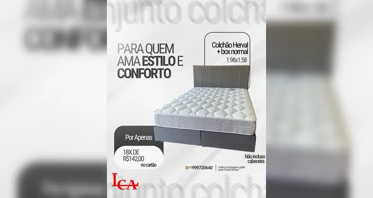 LCA Móveis e Estofados dispõe de colchões, mesas de jantar e estofados a pronta entrega