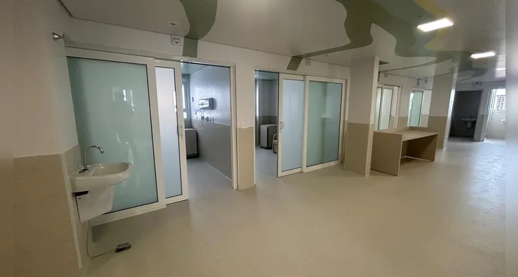 As reformas, realizadas juntamente com a Itaipu, permitiram a expansão do setor de Maternidade do hospital.