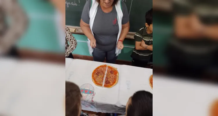 Saborosa aula com frações engaja turma em Imbituva