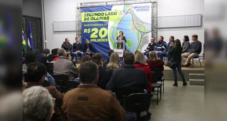 A cerimônia de assinatura da licitação da primeira fase foi realizada no Centro Municipal de Educação Ambiental