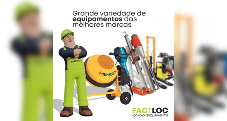 Na Faciloc, o cliente consegue realizar o aluguel fácil com o melhor preço e adquirir um equipamento de alta qualidade