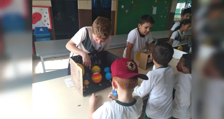 Turmas em Ivaí criam maquetes do sistema solar no Vamos Ler