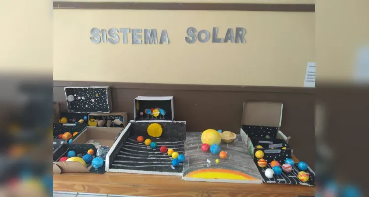 Turmas em Ivaí criam maquetes do sistema solar no Vamos Ler