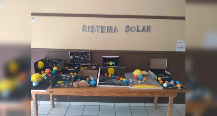 Turmas em Ivaí criam maquetes do sistema solar no Vamos Ler