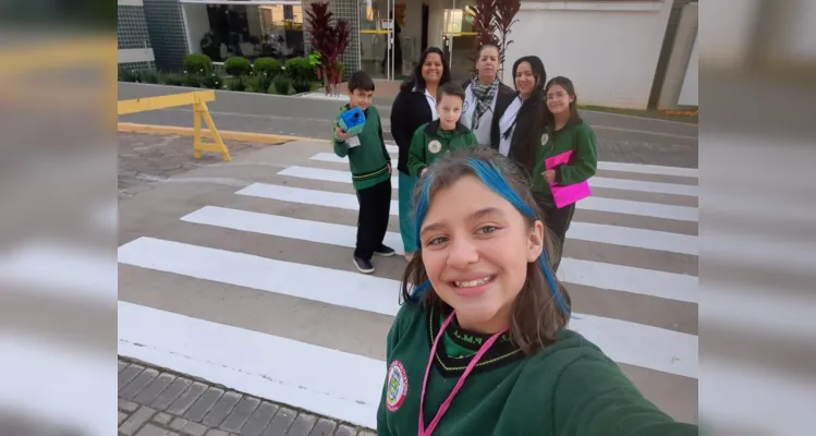 Turma de Jaguariaíva utiliza JM e realiza entrevista com prefeita