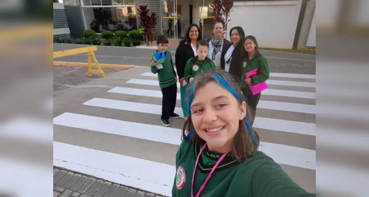 Turma de Jaguariaíva utiliza JM e realiza entrevista com prefeita