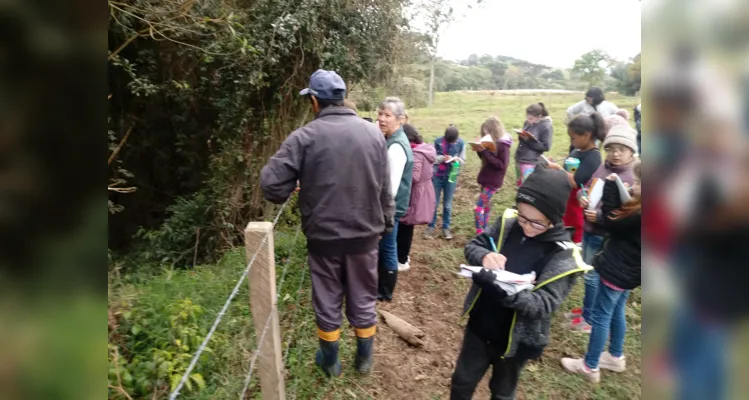 Aula de campo aborda questões sustentáveis em Piraí do Sul