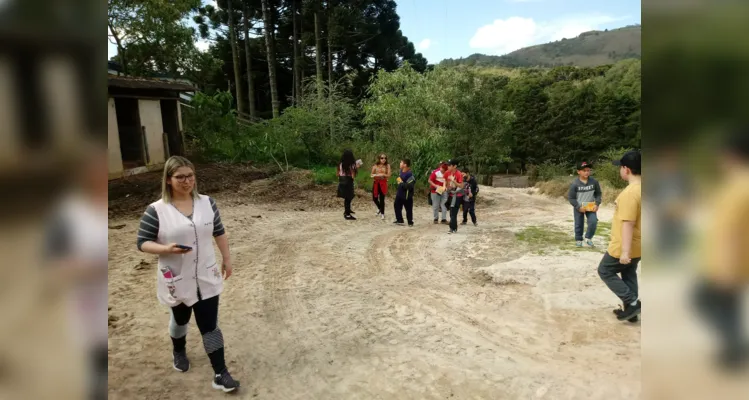 Aula de campo aborda questões sustentáveis em Piraí do Sul