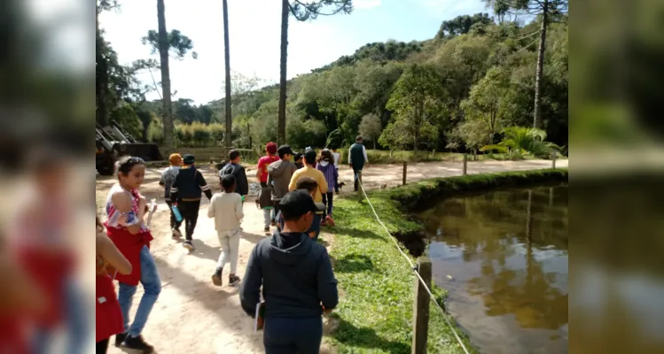 Aula de campo aborda questões sustentáveis em Piraí do Sul