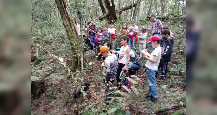 Aula de campo aborda questões sustentáveis em Piraí do Sul