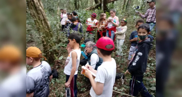 Aula de campo aborda questões sustentáveis em Piraí do Sul