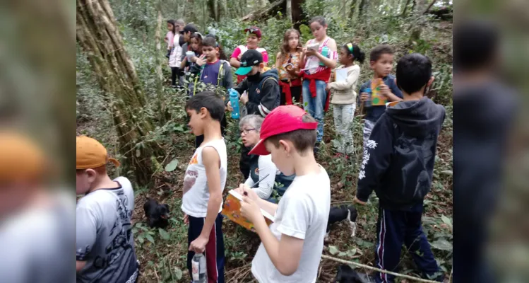 Aula de campo aborda questões sustentáveis em Piraí do Sul