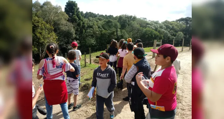 Aula de campo aborda questões sustentáveis em Piraí do Sul