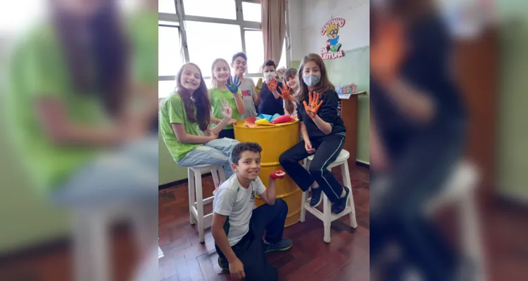 Turma de Imbituva conscientiza sobre o trabalho infantil