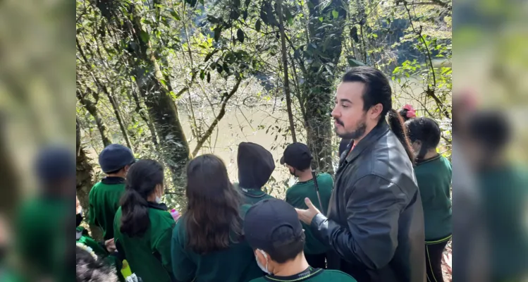 Projeto ambiental proporciona passeio a alunos de Jaguariaíva