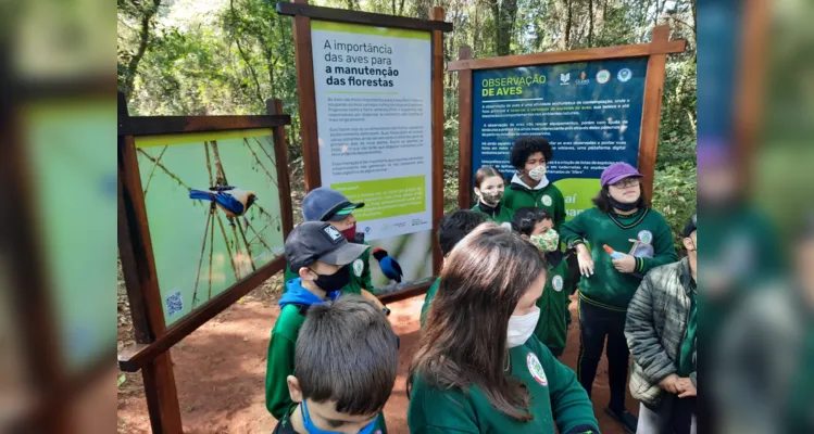 Projeto ambiental proporciona passeio a alunos de Jaguariaíva