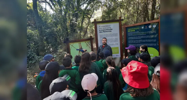 Projeto ambiental proporciona passeio a alunos de Jaguariaíva