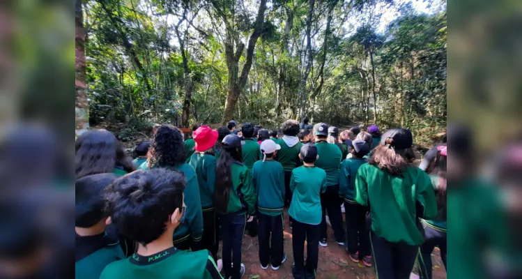 Projeto ambiental proporciona passeio a alunos de Jaguariaíva