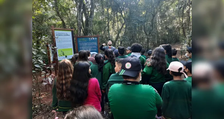 Projeto ambiental proporciona passeio a alunos de Jaguariaíva