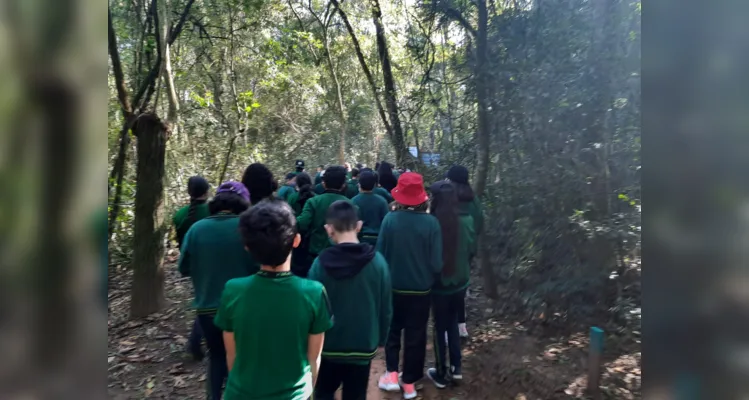 Projeto ambiental proporciona passeio a alunos de Jaguariaíva