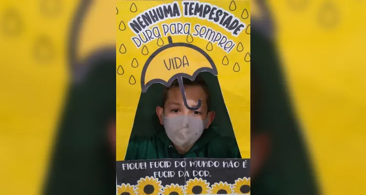 Setembro Amarelo traz proposta lúdica a educandos de Ivaí