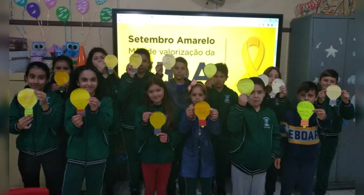 Setembro Amarelo traz proposta lúdica a educandos de Ivaí