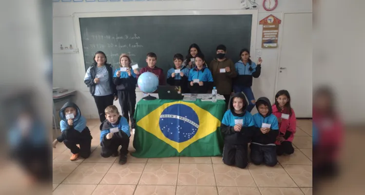 Vamos Ler auxilia em dinâmica eleitoral de turma em Ipiranga