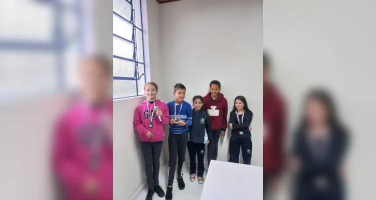 Turma faz cobertura jornalística de jogos estudantis em Castro