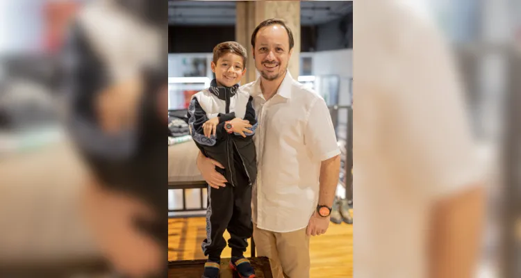 Rafael Ferreira e seu filho Lucca Fernandes Ferreira