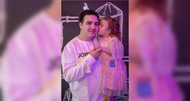 João Paulo Silva e sua filha Maria Júlia Silva
