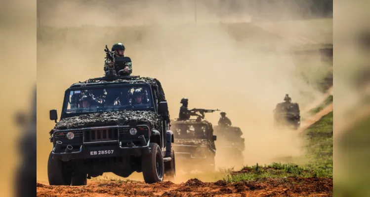 Aproximadamente 450 militares estão participando das atividades do Exército.