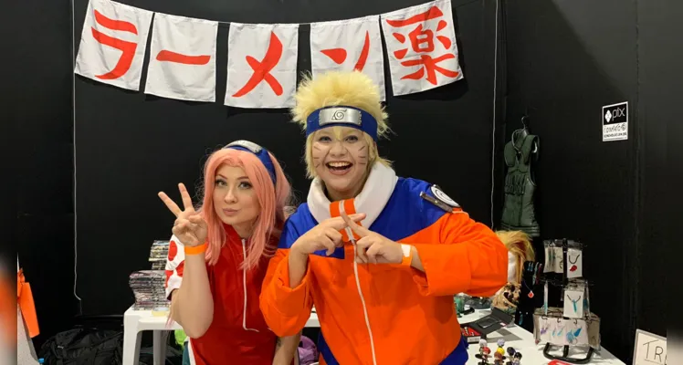 Personagens do mangá 'Naruto' também marcaram presença no evento.