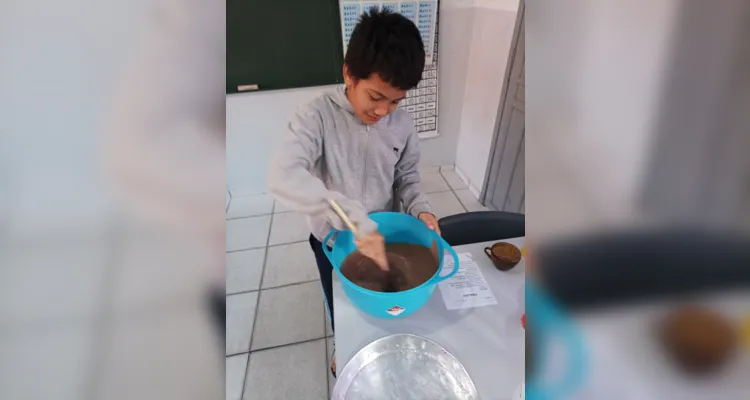 Saboroso estudo sobre frações conta com bolo em Ortigueira