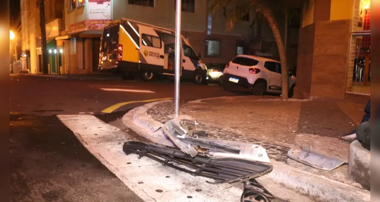 Acidente foi na esquina entre as ruas Julio de Castilhos e 'Avenida München'